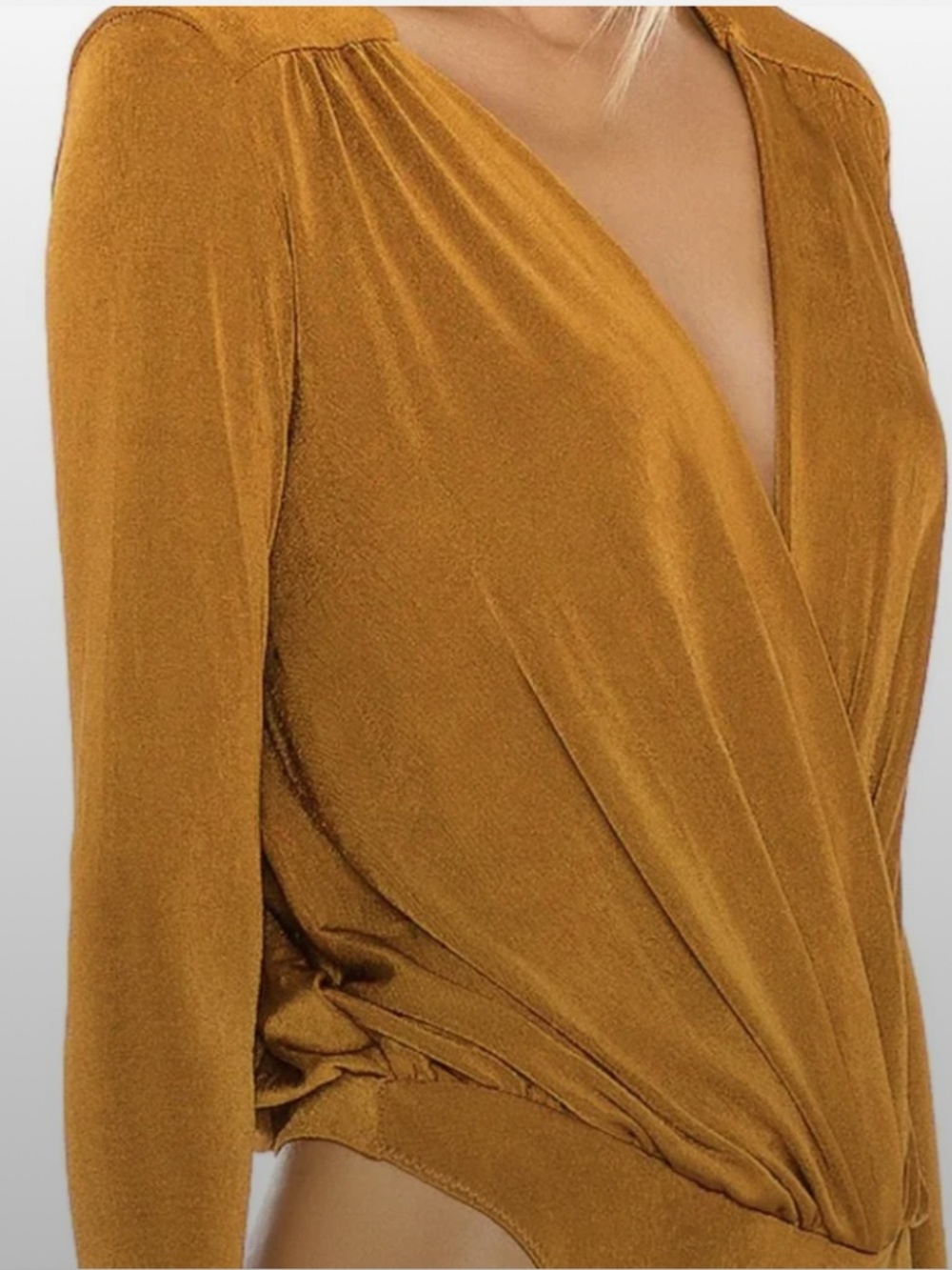 Free People Turnt Bodysuit Honey Ginger